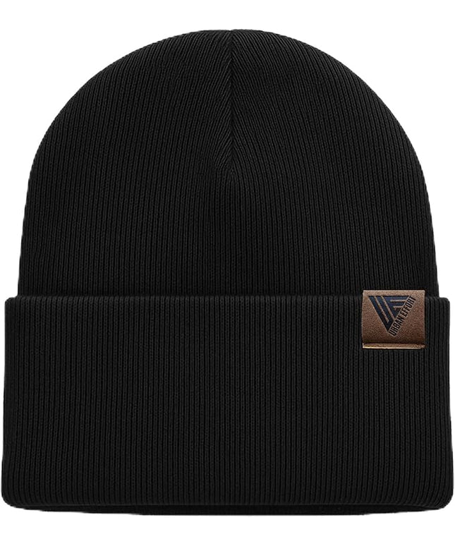 Urban Effort Beanie for Men Women – Warm Acrylic Unisex Knit Winter Hats for Men, Soft Stretch Fit, Classic Streetwear Style