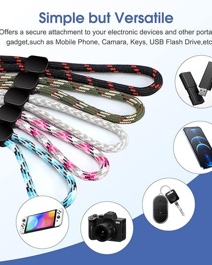 Hand Wrist Strap Lanyard, Adjustable Nylon Colorful for Mobile Phone, Camara, USB Flash Drive, ID Name Tag Badge