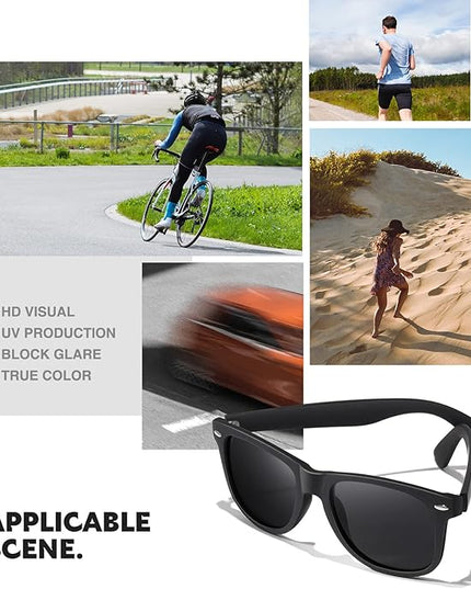 DEMIKOS Sunglasses Men Polarized Sunglasses for Mens Womens Retro Mirror Lens for Driving Fishing UV Protection