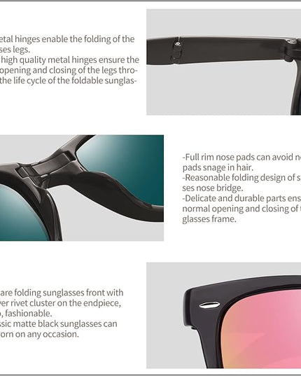 Joopin Square Sunglasses Polarized UV Protection Trendy Designer Sun Glasses Men Women