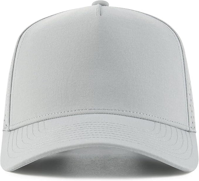 BOTVELA Men Adjustable Snapback Baseball Cap Vented Performance Laser Cut Mesh Hat