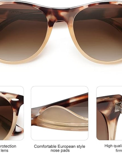 SOJOS Classic Polarized Sunglasses for Women Men Small UV400 Lenses SJ2076