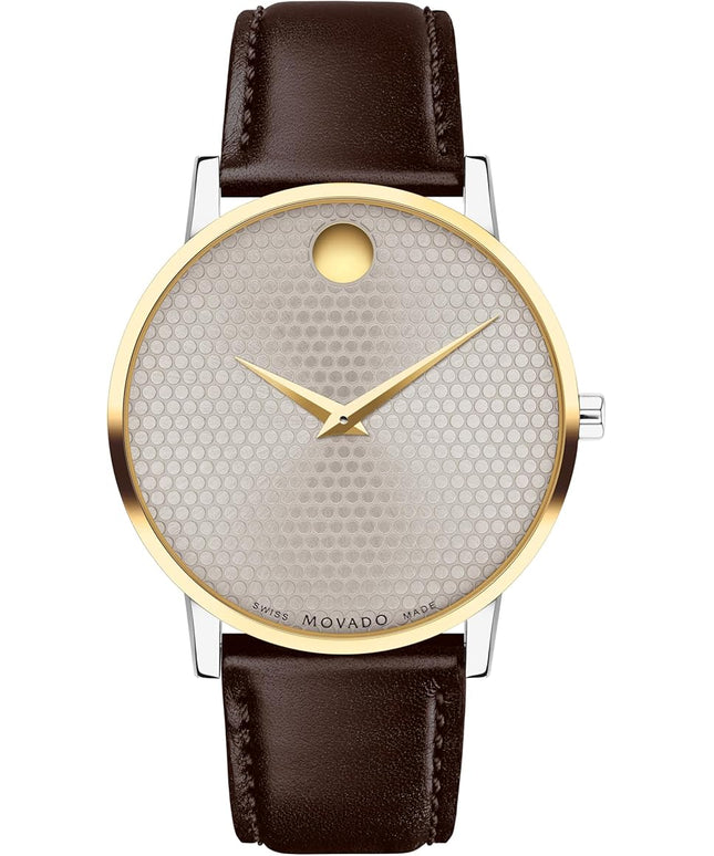 Movado Museum Classic Men's Watch - Swiss Quartz Movement, Calfskin Strap - 3 ATM Water Resistance - Classic, Luxury Fashion Timepiece for Him - 40mm