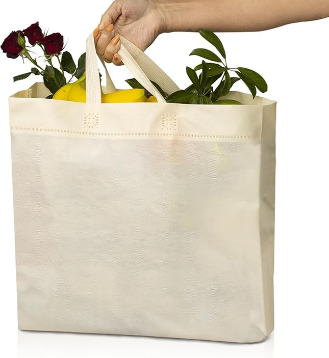 Simply Cool Reusable Grocery Bags Eco-Friendly - Reusable Shopping Bags, Heavy Duty Grocery Bags, Foldable, Tote Bags Bulk
