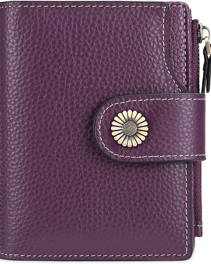 FALAN MULE Small Wallet for Women Leather Bifold Compact Small Womens Wallet with RFID Blocking