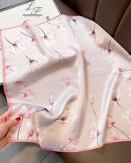 Satin Bandanas Head Scarf For Women Hair Scarves Accessories Lightweight Fashion Wrap Neck Silk Sleeping Headscarf