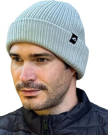 SUN NINJA Ski Beanie for Men & Women – Ultra Soft, Lightweight, Warm Ribbed Knit Winter Hats for Cold Weather & Outdoor Use