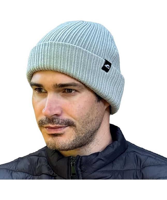 SUN NINJA Ski Beanie for Men & Women – Ultra Soft, Lightweight, Warm Ribbed Knit Winter Hats for Cold Weather & Outdoor Use