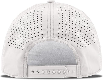 Branded Bills Party Eagle PVC Curved 5 Panel Rope Hat, Fits 7-7 7/8, Adjustable Snapback | Lightweight, Comfort Stretch