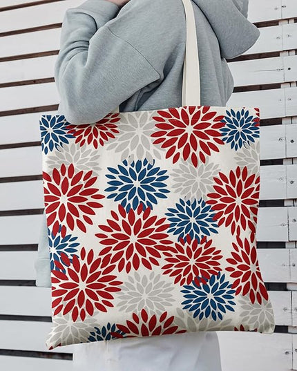 Horaldaily Canvas Tote Bag,Reusable Shoulder Tote Bag for Women Lady Casual Vacation, Shopping, Work, Gym