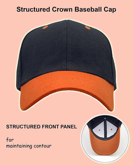 Utmost Structured Baseball Cap with Adjustable Closure - Performance Hat for Outdoor Activities