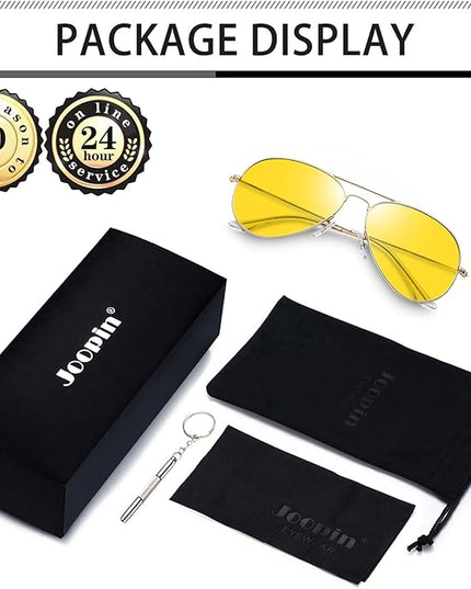 Joopin Polarized Metal Aviation Sunglasses Men, Classic Military Sun Glasses Women, Rectangle Shades UV400 Protection Costume