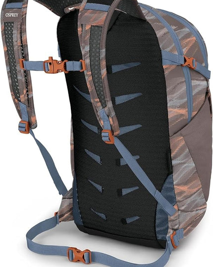 Osprey Daylite Plus Commuter Backpack - Lightweight, Everyday Pack with Laptop Sleeve and Water Bottle Pockets - Ideal for Work, School, and Travel with Storage, Smoky Desert Print/Magma Brown