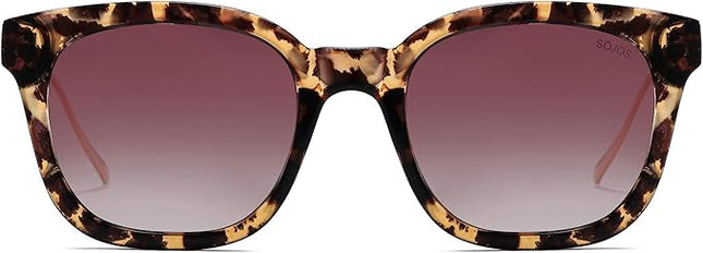 SOJOS Classic Square Polarized Sunglasses Womens Mens Retro Trendy UV400 Sunnies SJ2050