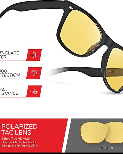 Retro Rewind Polarized Sunglasses for Men and Women - UV Protection Classic Sun Glasses