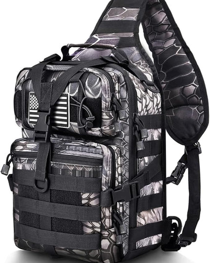 HAOMUK Tactical Sling Bag Pack Military Rover Shoulder Sling Backpack EDC Molle Assault Range Bag