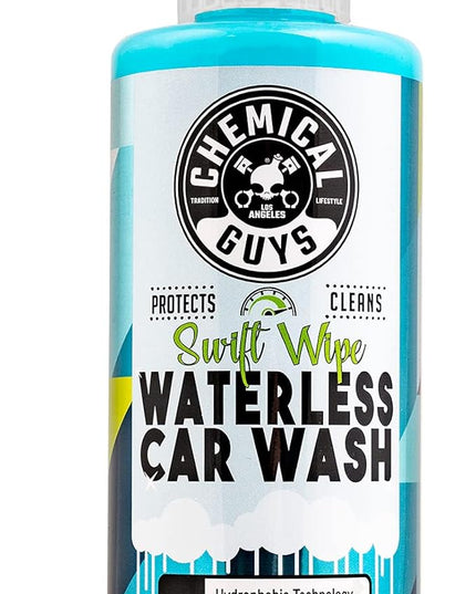 Chemical Guys Swift Wipe Sprayable Waterless Car Wash Spray - Spray and Wipe to Safely Clean and Shine Cars, Trucks, Motorcycles, RV & More, High Lubrication Formula, 16 oz