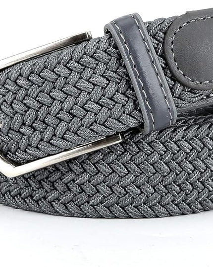 Braided Canvas Woven Elastic Stretch Belts for Men/Women/Junior with Multicolored