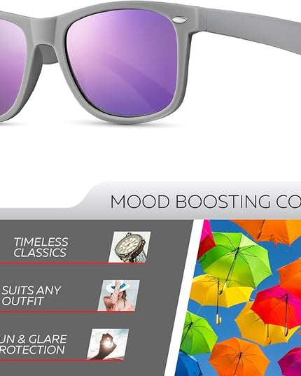 Retro Rewind Polarized Sunglasses for Men and Women - UV Protection Classic Sun Glasses
