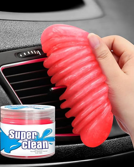 Car Cleaning Gel Car Cleaning Putty Car Putty Car Interior Cleaner Car Slime Car Detailing Kit Car Accessories Gifts for Men Women Stocking Stuffers Red