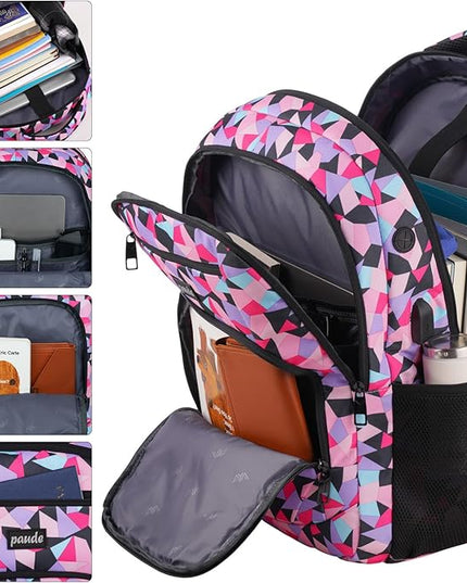 Paude Backpack for Teen Girls & Women - School & Travel Laptop Bookbag for City Trip & Office