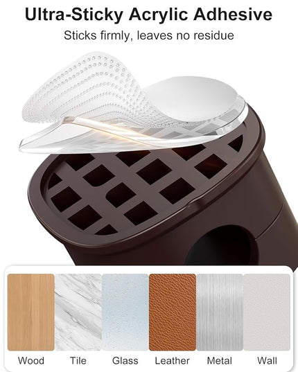 6 Pack Magnetic Cable Clips [1s Open/Lock], Laitver Cord Organizer Holder Strong Adhesive Desk Cable Management- Organize Charging Cords Neatly for Home, Office, Car,Desk, Nightstand-Bronze