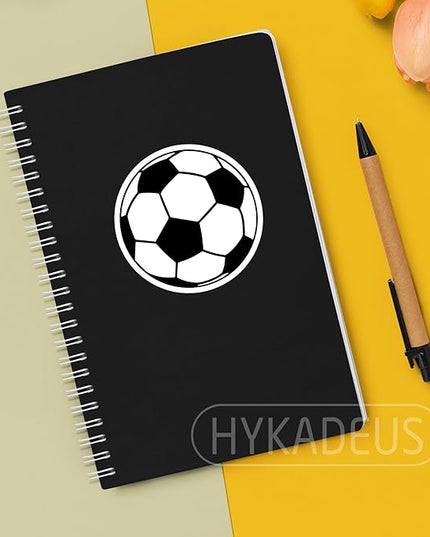 (3Pcs) Soccer Stickers Waterproof Vinyl Soccer Ball Decals for Water Bottle, Tumbler, Laptop, Phone Case, Scrapbooking, Team Players, Coach, 3" x 3"