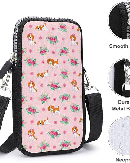 Unisex Small Crossbody Bags, Women Men Portable Adjustable Crossbody Phone Wallet Pouch