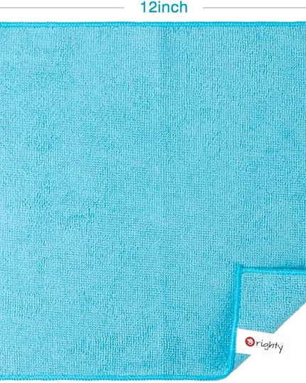 Orighty Microfiber Cleaning Cloth Pack of 60, Microfiber Towels for Cars, Highly Absorbent Car Cleaning Supplies, Lint Free Cloths Clean Rags for Car Care, House, Kitchen, 12x12 inch