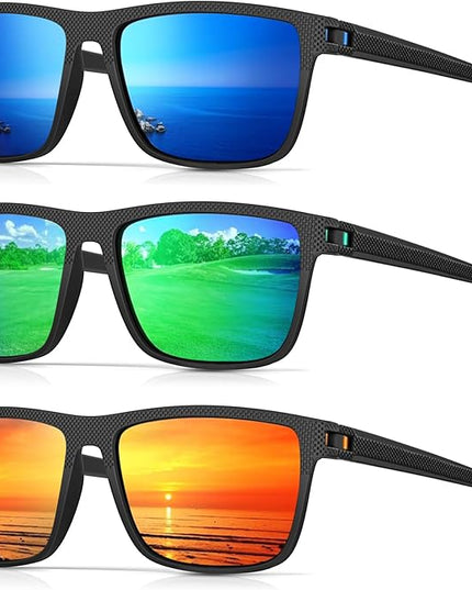 Sunglasses-Men Polarized Mens Sunglasses: Classic Women Sun Glasses UV Protection for Fishing Driving Golf