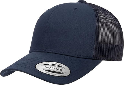Yupoong Classic Premium Mesh 6 Panel Retro Trucker Cap | Mid Profile Snapback | OSFA | Bulk Pack Available