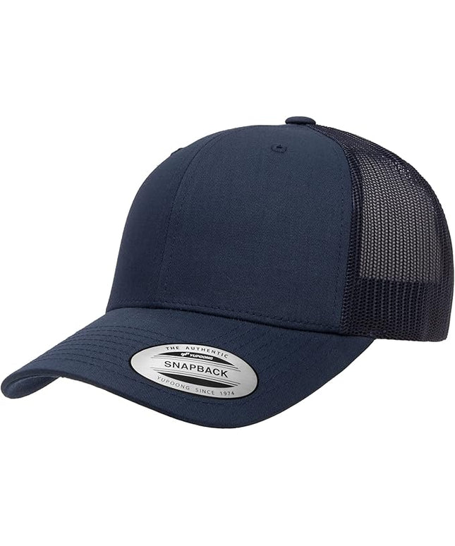Yupoong Classic Premium Mesh 6 Panel Retro Trucker Cap | Mid Profile Snapback | OSFA | Bulk Pack Available