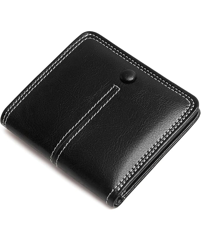 TFKGS Slim Wallet for Women RFID Wallet Women Small Wallets Woman Thin Credit Card Holder RFID Blocking Bifold Compact Pocket Ladies Leather Black Mini Purse