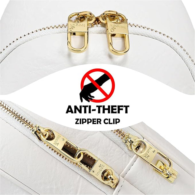 Anti Theft Crossbody Bags for Women Leather Sling Bag Cross Body Travel Purse Chest Bags Fanny Pack Gift Teen Girl