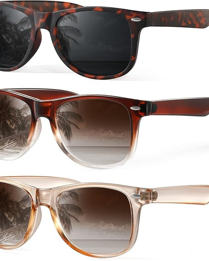 DEMIKOS Sunglasses Men Polarized Sunglasses for Mens Womens Retro Mirror Lens for Driving Fishing UV Protection