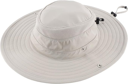 Connectyle Sun Hat for Men Women Breathable UPF 50+ Safari Hat for Fishing Hiking Gardening Adjustable Wide Brim Bucket Hats