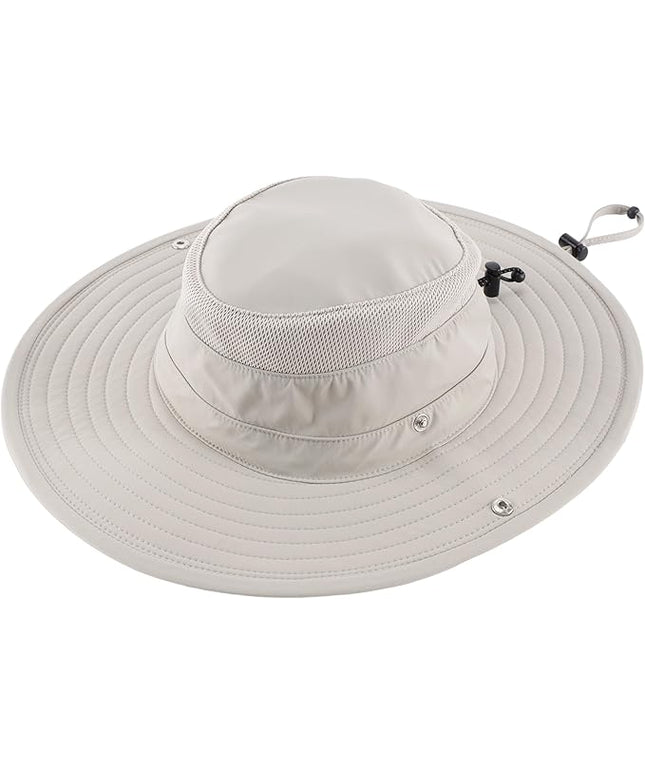 Connectyle Sun Hat for Men Women Breathable UPF 50+ Safari Hat for Fishing Hiking Gardening Adjustable Wide Brim Bucket Hats
