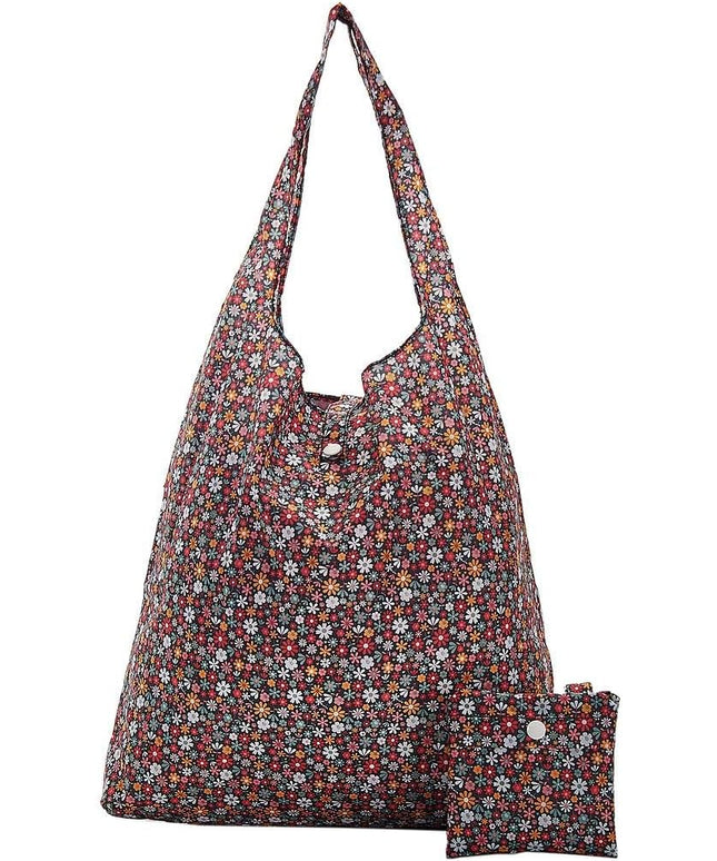 ECO CHIC Foldable Reusable Grocery Bags - Lightweight, Recycled & Reusable Shopping Bag - Waterproof Packable Tote