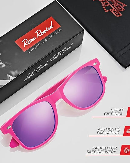 Retro Rewind Polarized Sunglasses for Men and Women - UV Protection Classic Sun Glasses
