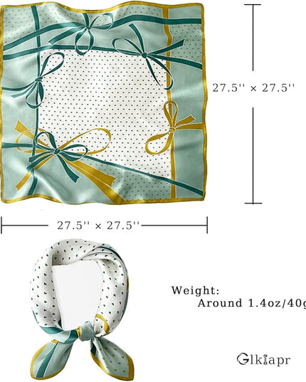 Satin Bandana Headscarf for Women Silky Hair Scarves for Fashion Lightweight
