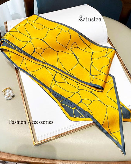 Purse Scarf For Handbags Head Scarves For Women's Hair Bags Scarfs Long Skinny Scarves Fashion Silky