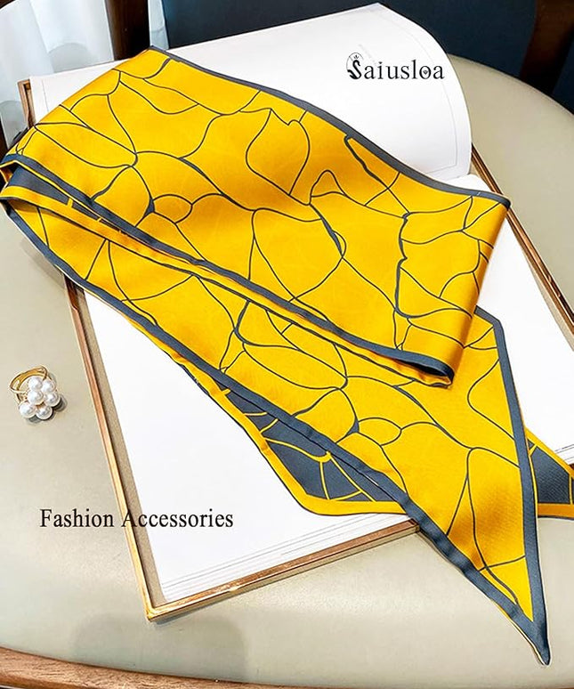 Purse Scarf For Handbags Head Scarves For Women's Hair Bags Scarfs Long Skinny Scarves Fashion Silky