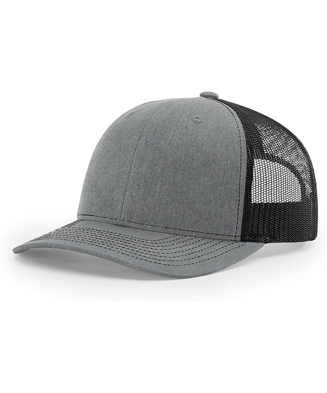 Richardson 112 Trucker Hat - Premium Adjustable Snapback Hat - Structured Six Panel Richardson Blank Caps