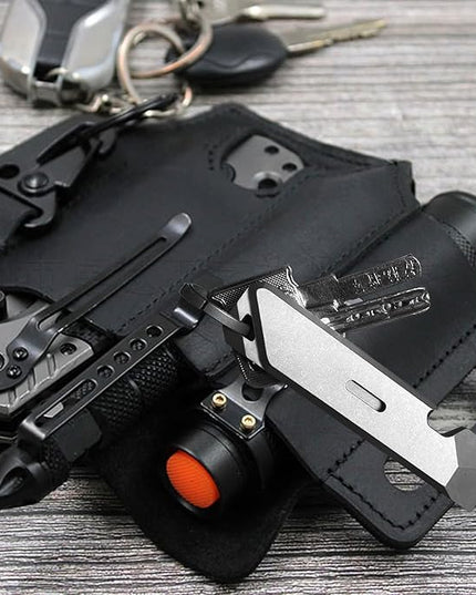 Titanium EDC Pry Bar,Portable Multitool Tool,Pocket Mini Pry Bar for Everyday Carry