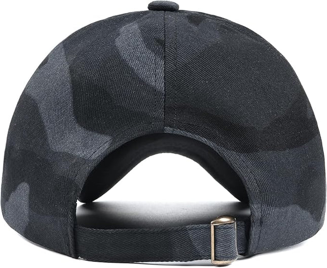 Zylioo XL XXL Oversize Baseball Cap, 100% Cotton Adjustable Dad Hat for Big Heads 23.5"-25.5", Soft Crown Large Size Cap