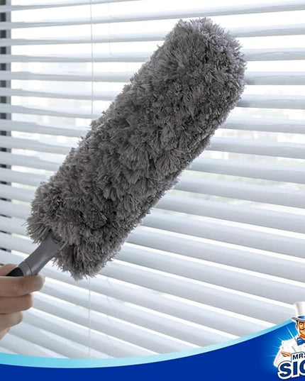 MR.SIGA Lint Free Microfiber Duster, Washable Duster for Household Cleaning Gray