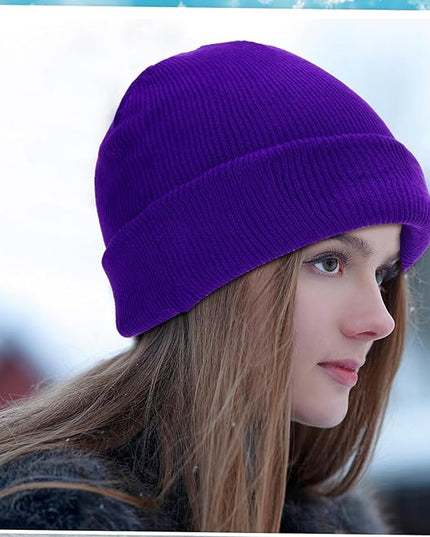 Yahenda 48 Pack Knit Beanies Hats Winter Beanie Hats Warm Knitted Cuffed Skull Cozy Cap for Men Women Unisex
