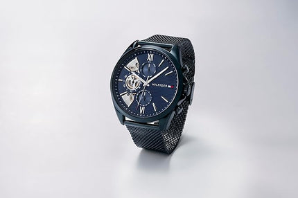 Tommy Hilfiger Men's Quartz Multifunction Watch - Stainless Steel - 5ATM/50 Meters Water Resistance - A Timeless, Modern Classic - Gift for Him - 43.5mm