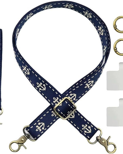Adjustable 1" Width Phone Crossbody Lanyard and Wristlet Strap - Gift For The Lover In Your Life