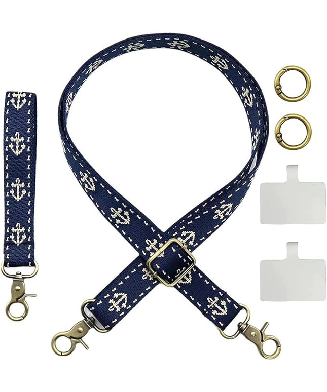 Adjustable 1" Width Phone Crossbody Lanyard and Wristlet Strap - Gift For The Lover In Your Life